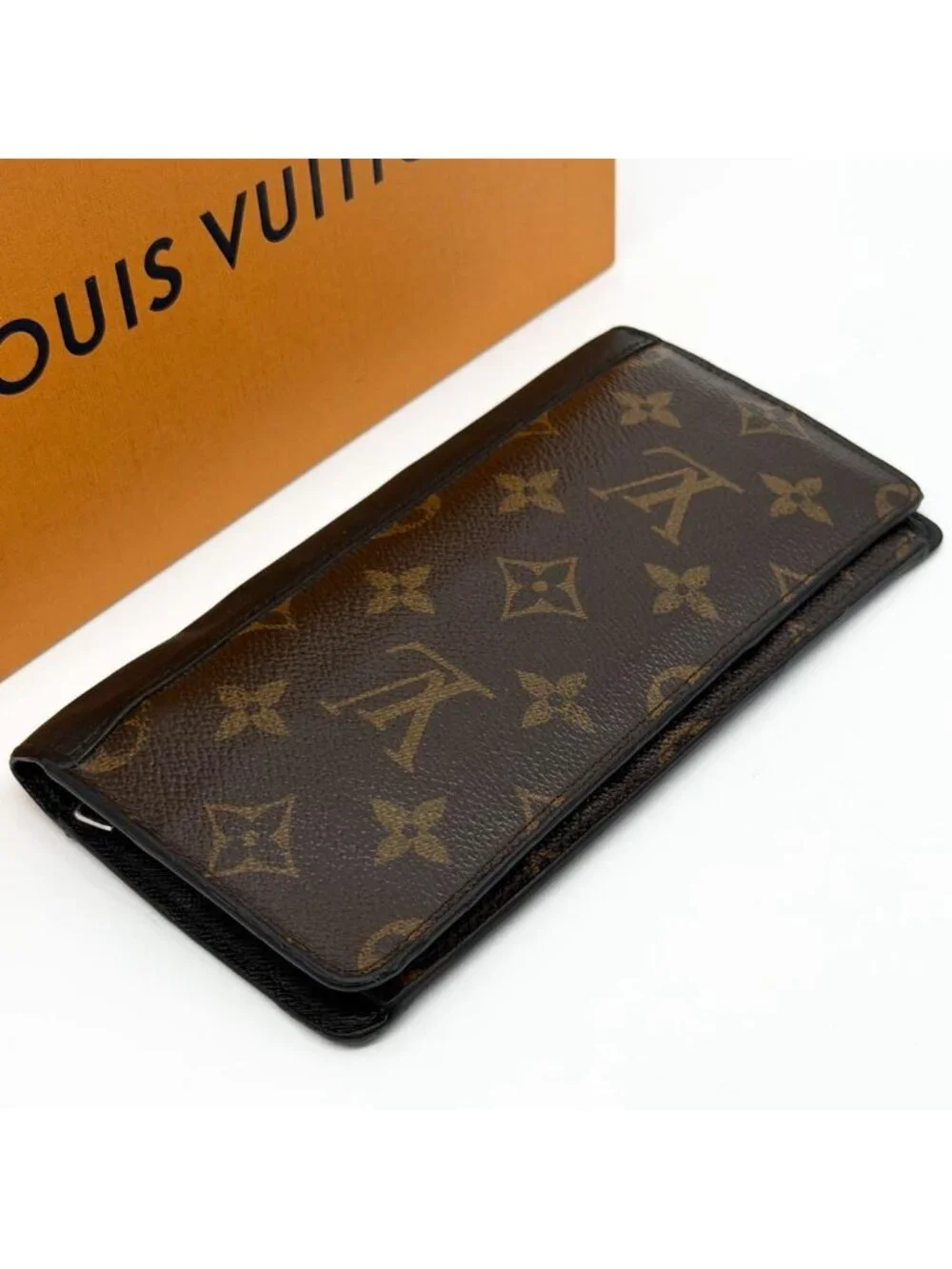 Louis Vuitton Portefeuille Tanon Brazza Macassar Monogram Wallet